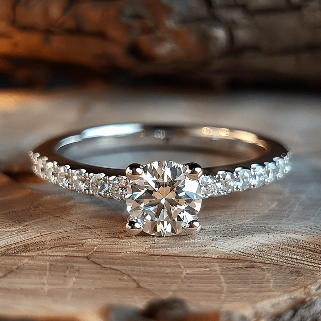 simple solitaire engagement ring