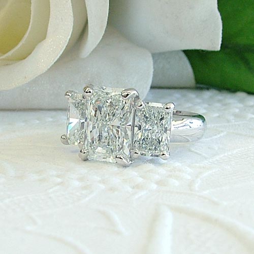 menage a tois radiant cut ring